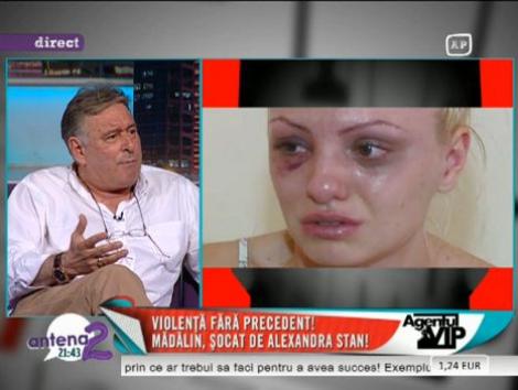 Madalin Voicu, revoltat de managerul Alexandrei Stan: "Nu poti sa bati in halul asta o femeie! Asta e un mutant! Ar trebui sa infunde puscaria!"