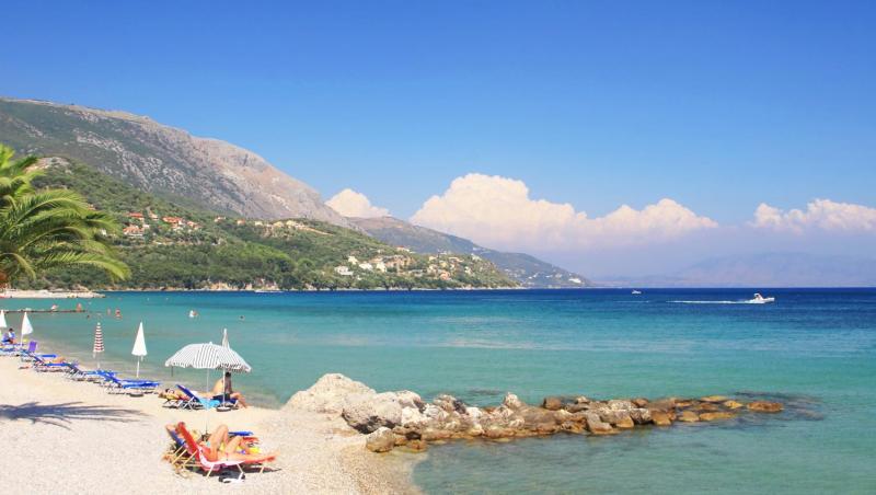 Plaje pentru copii in Corfu 