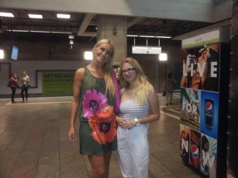 Vica Blochina, prima calatorie cu metroul in Bucuresti: "E mai curat decat cel din Paris!"