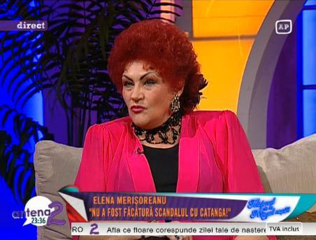 Elena Merisoreanu, recunoscatoare Corneliei Catanga: "Mama ei m-a salvat cand aveam 16 ani"