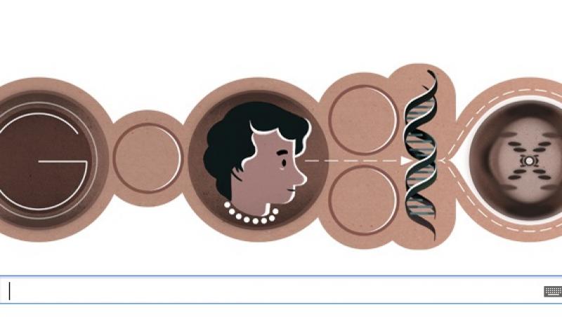 Rosalind Franklin, cea care a contribuit la descoperirea ADN-ului, sarbatorita de GOOGLE!