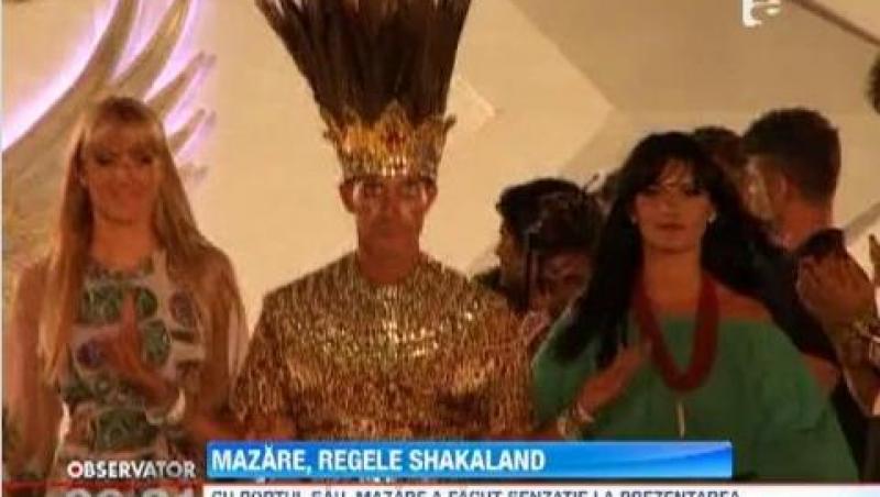 Radu Mazare, costumat in straiele regelui african Shakaland