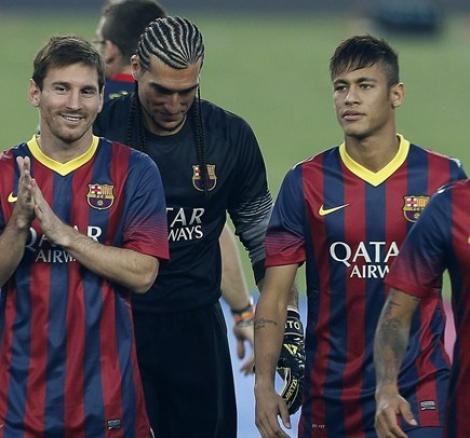 Neymar si Messi, la primul meci impreuna in tricoul Barcelonei! Catalanii au spulberat pe Santos cu 8-0!