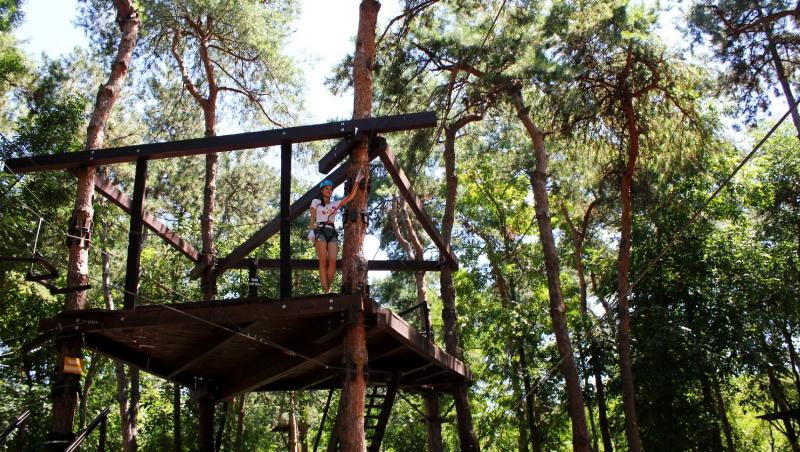 Anca Lungu, aventura extrema intr-un parc de distractii de langa Bucuresti