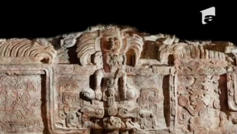 O sculptura mayasa veche de 1.400 de ani, descoperita intr-un sit arheologic din Guatemala