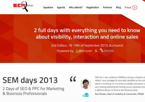 Ultimele zile pana la SEM Days 2013: cum se promoveaza acum afacerile online si ce sfaturi dau specialistii