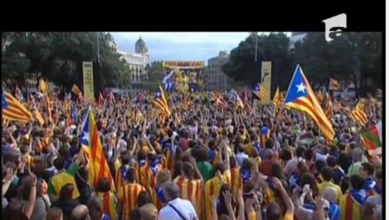 Catalonia: Lant uman de 400 de kilometri