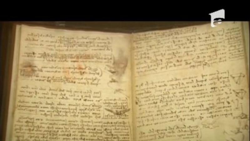 Unul dintre cele mai importante manuscrise ale lui Leonardo da Vinci, expus publicului