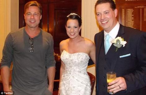O mireasa din SUA a avut parte de cel mai frumos dar: Brad Pitt a luat parte la nunta ei!