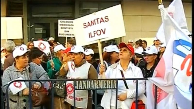 Capitala, paralizata de proteste! Medicii si transportatorii au iesit in strada