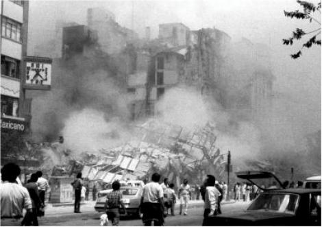 Joi, 19 septembrie 1985: Ciudad de Mexico este zguduit de cel mai puternic cutremur din istoria sa