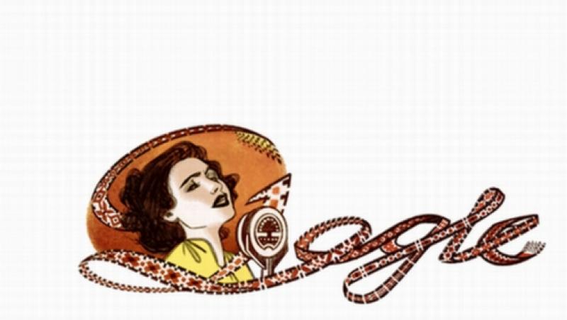 Maria Tanase. 100 de ani de la nastere. Google celebreaza evenimentul printr-un logo special. Noi?