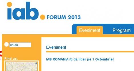 Totul despre publicitatea online: afla lista completa a speakerilor de top de la IAB Forum 2013