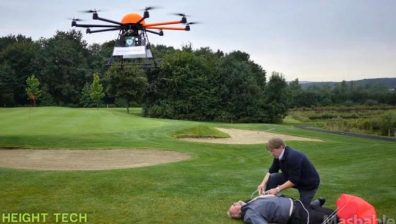 Si dronele fac bine cateodata: Defikopter ii salveaza pe cei care sufera un atac de cord