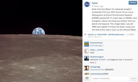 Instagram are noi recorduri de popularitate: Si NASA isi deschide cont