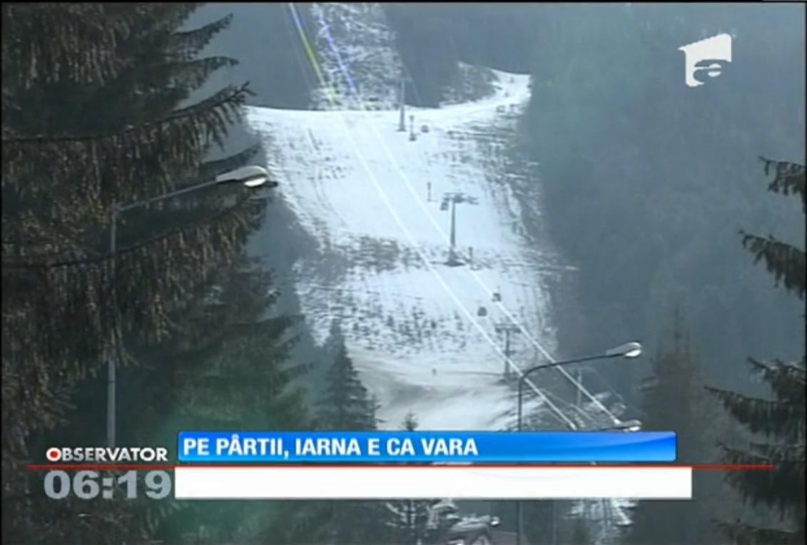 Temperaturile primăvăratice le-au stricat socotelile turiştilor