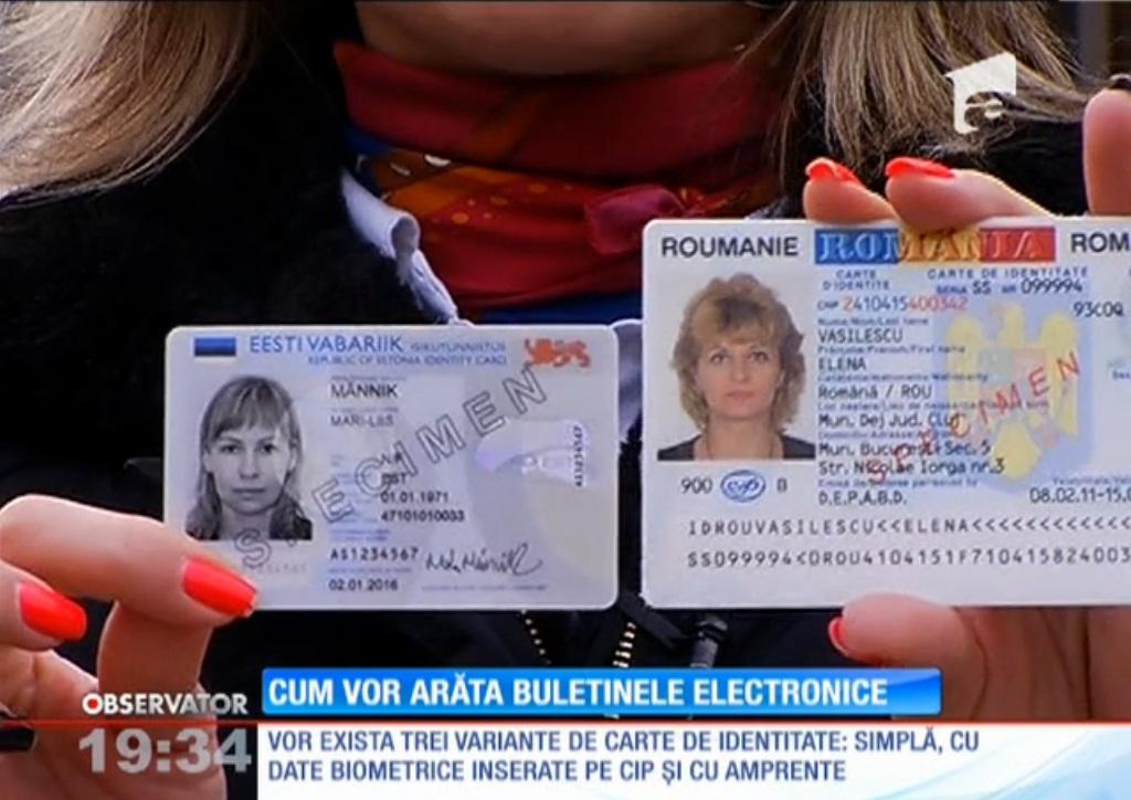 Așa vor arăta buletinele electronice