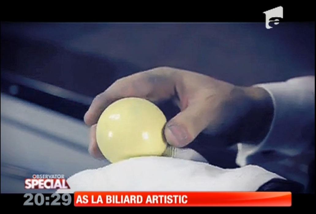 Un francez, maestru &icirc;n biliard artistic