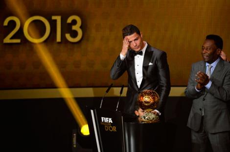 Gest superb al lui Cristiano Ronaldo! Vezi unde a dus portughezul Balonul de Aur