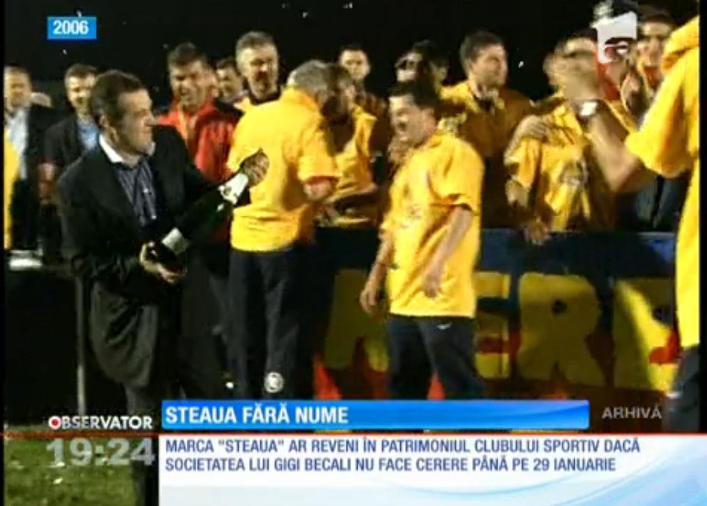 Steaua lui Gigi Becali riscă să răm&acirc;nă fără nume, emblemă şi fără culori