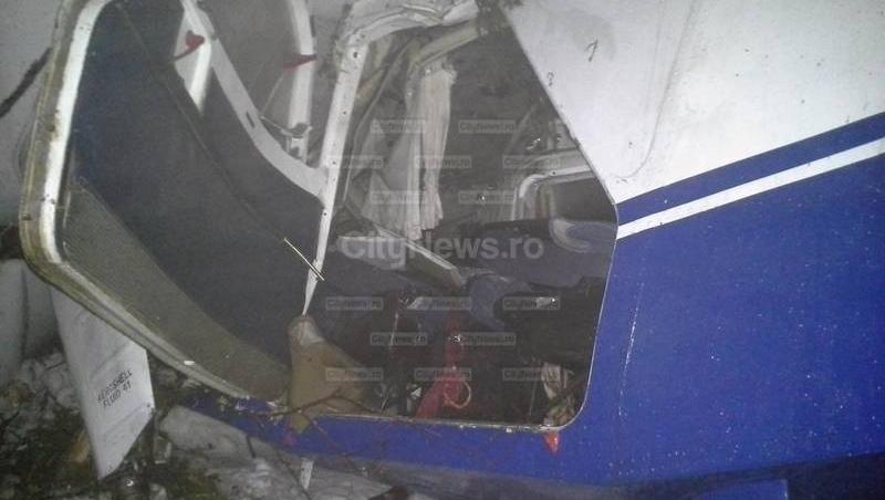 Primele imagini de la locul prăbuşirii avionului pilotat de Adrian Iovan