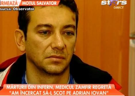 Mărturii din infern, medicul Radu Zamfir regretă : “Am încercat să-l scot pe Adrian Iovan. N-am reuşit”