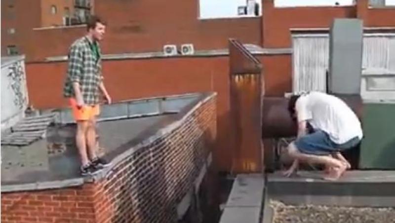 VIDEO! La un pas de moarte, la propriu