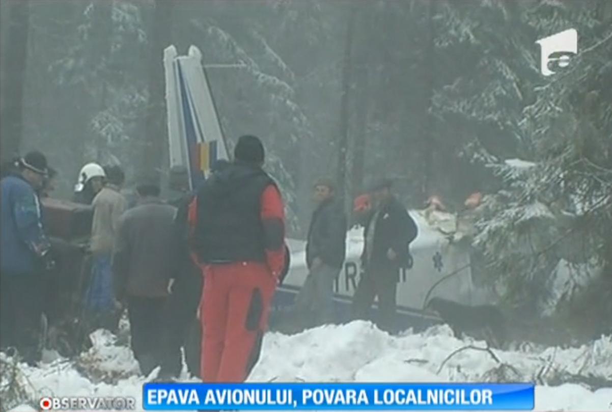 Rămăşiţele avionului prăbuşit &icirc;n Apuseni vor ajunge &icirc;n Capitală