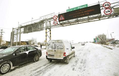 Trafic reluat pe Autostrada București-Pitești