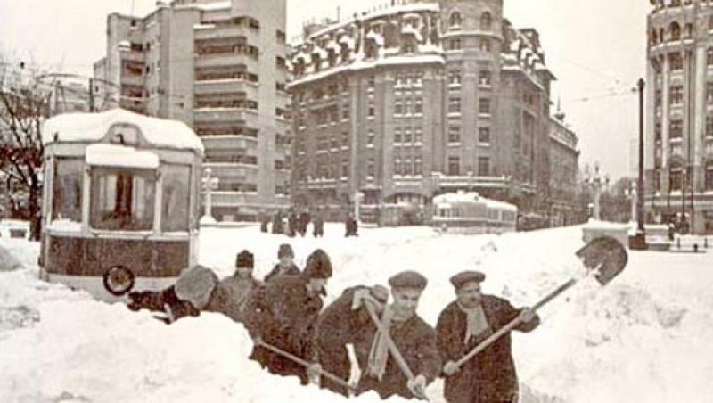Galerie FOTO! Așa arăta Bucureștiul în iarna lui 1954, cea mai aprigă de până acum