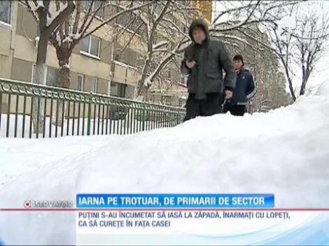 București | Iarna pe trotuar, aventură extremă!