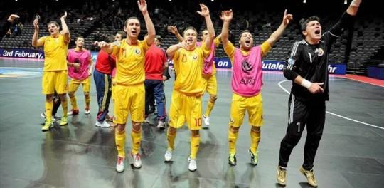 Naţionala de fotbal &icirc;n sală a Rom&acirc;niei a debutat cu dreptul la Campionatul European