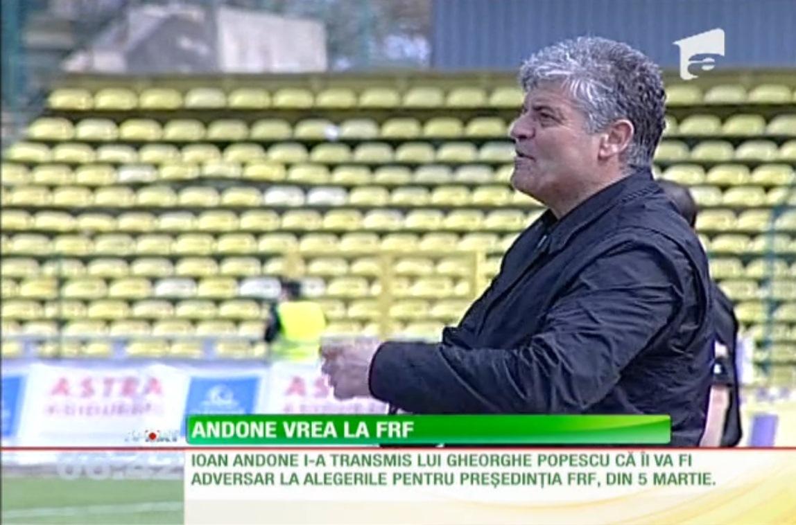 Ioan Andone candidează la preşedinţia FRF