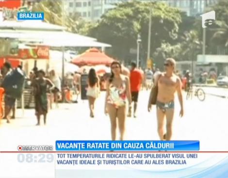 Turiştii care au ales Brazilia la început de an au avut parte de o vacanţă ratată