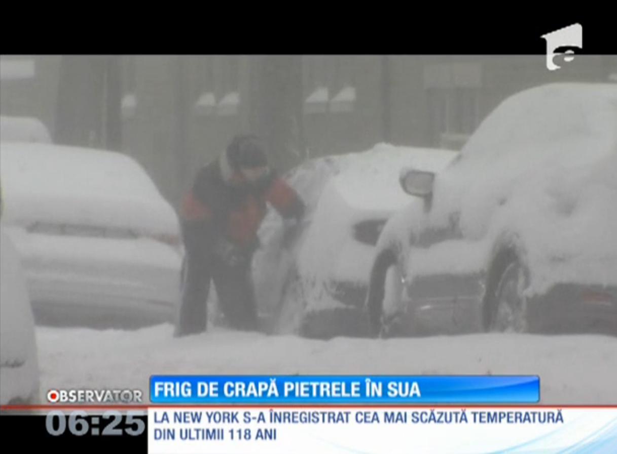 La New York s-a &icirc;nregistrat cea mai scăzută temperatură din ultimii 118 ani