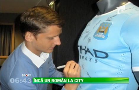 Încă un fotbalist român a semnat cu Manchester City