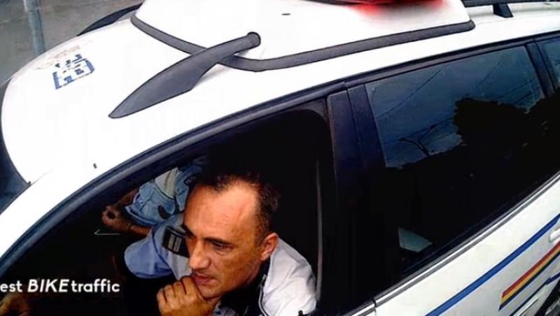 Lecția pe care le-a dat-o un biciclist unor POLITIȘTI care parcaseră neregulamentar: 