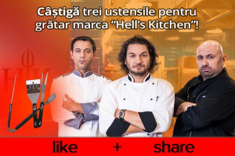 Concurs: Spune-ne care este concurentul tău preferat din "Hell's Kitchen" şi poţi câştiga trei ustensile pentru grătar