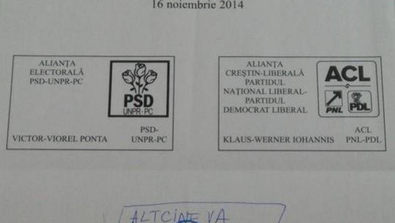Cele mai tari mesaje scrise de români pe buletinele de vot din turul al doilea! E de-a râsu' plânsu'...