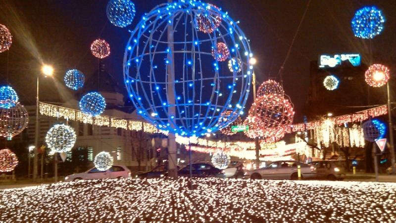 Atmosferă de poveste, pentru un București magic! Au fost aprinse luminile de Crăciun!