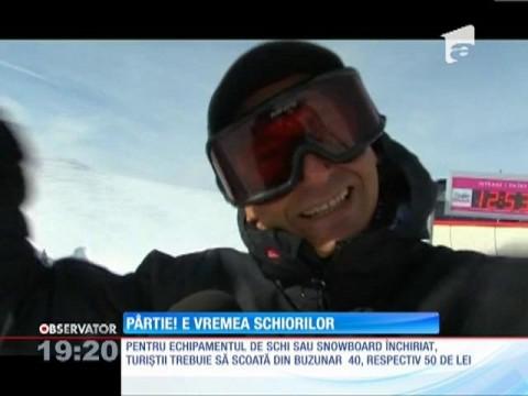 Distracție mare la munte! Toate drumurile duc pe p&acirc;rtille de schi!