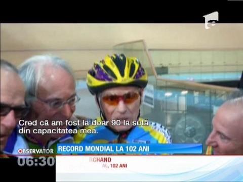 Ciclist la 102 ani! Amator! A dobor&acirc;t un nou record!
