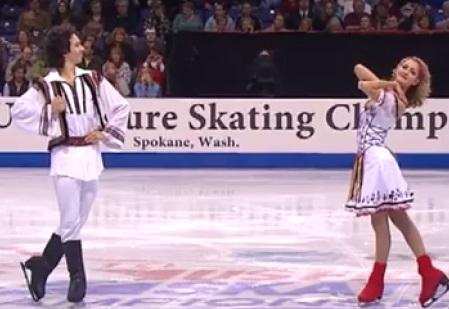 Tradiţiile rom&acirc;neşti au ajuns pe gheaţă! Doi canadieni, moment artistic excepţional