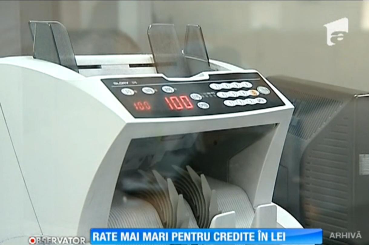 Cresc ratele pentru creditele &icirc;n lei