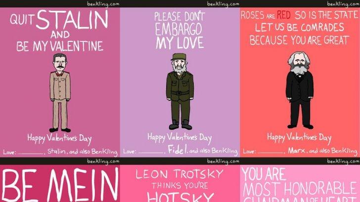 Cadoul de Ziua &Icirc;ndrăgostiților care face &icirc;nconjurul lumii: Felicitări cu dictatori și oameni celebri