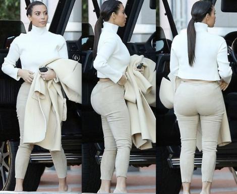 Fanii lui Kim Kardashian sunt rugați SĂ NU DEA CLICK! Fundul vedetei a luat-o la vaaaaaleeee!!!