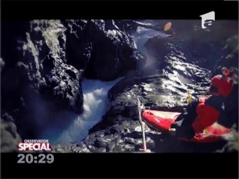 Sport extrem pe apă: Caiacul de cascadă!