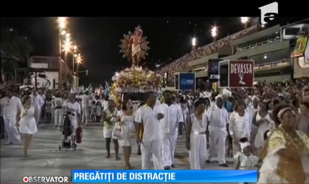 Brazilienii fac ultimele pregătiri pentru carnavalul de la Rio