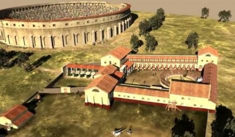 IMAGINI 3D! Așa arăta o școală de gladiatori