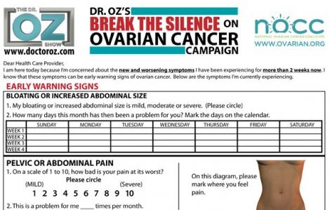 Cancerul ovarian – formularul simptomelor ce trebuie să te îngrijoreze